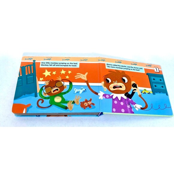 Melissa & Doug Poke-A-Dot: 10 Little Monkeys -30 Poke-able poppin dots Kids Book - Picture 6 of 10